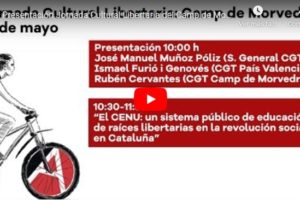 Jornada Cultural Libertaria del Camp de Morvedre: Presentación